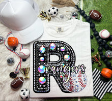 Load image into Gallery viewer, Faux Leather Rhinestone Baseball Mascots DROPDOWN TRANSFER CAP
