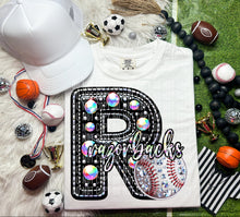 Load image into Gallery viewer, Faux Leather Rhinestone Baseball Mascots DROPDOWN TRANSFER CAP
