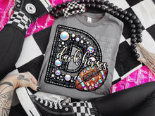 Load image into Gallery viewer, Faux Leather Rhinestone Football Mascots DROPDOWN TRANSFER CAP
