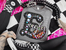Load image into Gallery viewer, Faux Leather Rhinestone Football Mascots DROPDOWN TRANSFER CAP
