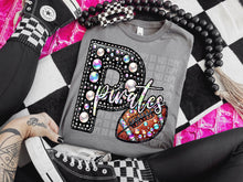Load image into Gallery viewer, Faux Leather Rhinestone Football Mascots DROPDOWN TRANSFER CAP
