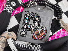 Load image into Gallery viewer, Faux Leather Rhinestone Football Mascots DROPDOWN TRANSFER CAP
