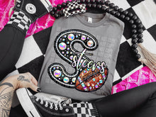 Load image into Gallery viewer, Faux Leather Rhinestone Football Mascots DROPDOWN TRANSFER CAP
