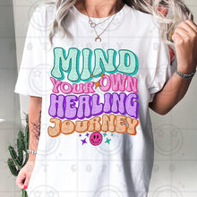 Load image into Gallery viewer, Mind Your Own Dropdown Retro Happy TRANSFER HMWK MAY 25
