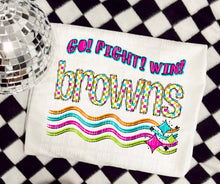 Load image into Gallery viewer, Go Fight Win Bright Checkered Mascots DROPDOWN TRANSFER CAP
