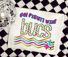 Load image into Gallery viewer, Go Fight Win Bright Checkered Mascots DROPDOWN TRANSFER CAP
