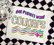 Load image into Gallery viewer, Go Fight Win Bright Checkered Mascots DROPDOWN TRANSFER CAP
