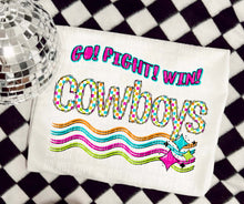 Load image into Gallery viewer, Go Fight Win Bright Checkered Mascots DROPDOWN TRANSFER CAP
