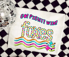 Load image into Gallery viewer, Go Fight Win Bright Checkered Mascots DROPDOWN TRANSFER CAP
