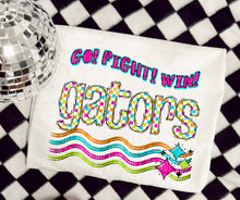 Load image into Gallery viewer, Go Fight Win Bright Checkered Mascots DROPDOWN TRANSFER CAP
