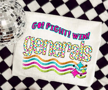 Load image into Gallery viewer, Go Fight Win Bright Checkered Mascots DROPDOWN TRANSFER CAP

