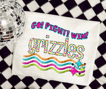 Load image into Gallery viewer, Go Fight Win Bright Checkered Mascots DROPDOWN TRANSFER CAP
