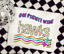Load image into Gallery viewer, Go Fight Win Bright Checkered Mascots DROPDOWN TRANSFER CAP
