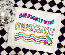 Load image into Gallery viewer, Go Fight Win Bright Checkered Mascots DROPDOWN TRANSFER CAP
