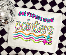 Load image into Gallery viewer, Go Fight Win Bright Checkered Mascots DROPDOWN TRANSFER CAP
