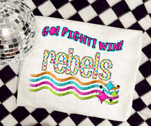 Load image into Gallery viewer, Go Fight Win Bright Checkered Mascots DROPDOWN TRANSFER CAP

