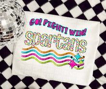 Load image into Gallery viewer, Go Fight Win Bright Checkered Mascots DROPDOWN TRANSFER CAP
