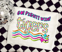 Load image into Gallery viewer, Go Fight Win Bright Checkered Mascots DROPDOWN TRANSFER CAP

