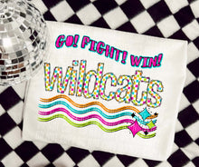 Load image into Gallery viewer, Go Fight Win Bright Checkered Mascots DROPDOWN TRANSFER CAP

