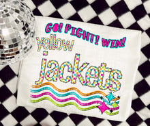 Load image into Gallery viewer, Go Fight Win Bright Checkered Mascots DROPDOWN TRANSFER CAP
