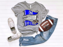 Load image into Gallery viewer, Mascot Proud Loud &amp; Proud Pennant Trio Customized DROPDOWN DTF TRANSFER
