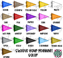 Load image into Gallery viewer, Let's Go/School Single Pennant Customized DROPDOWN DTF TRANSFER
