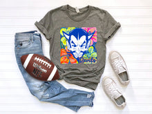 Load image into Gallery viewer, White Groovy Floral Mascots Dropdown TRANSFER SCG MAY
