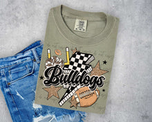 Load image into Gallery viewer, Football Mascot Checker Bolt Gold Stars Dropdown TRANSFER SCAR JULY 25
