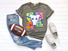 Load image into Gallery viewer, White Groovy Floral Mascots Dropdown TRANSFER SCG MAY
