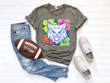 Load image into Gallery viewer, White Groovy Floral Mascots Dropdown TRANSFER SCG MAY
