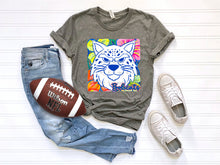 Load image into Gallery viewer, White Groovy Floral Mascots Dropdown TRANSFER SCG MAY
