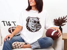 Load image into Gallery viewer, Faux Sequin Football Mascot Dropdown TRANSFER SY JAN 26
