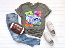 Load image into Gallery viewer, White Groovy Floral Mascots Dropdown TRANSFER SCG MAY
