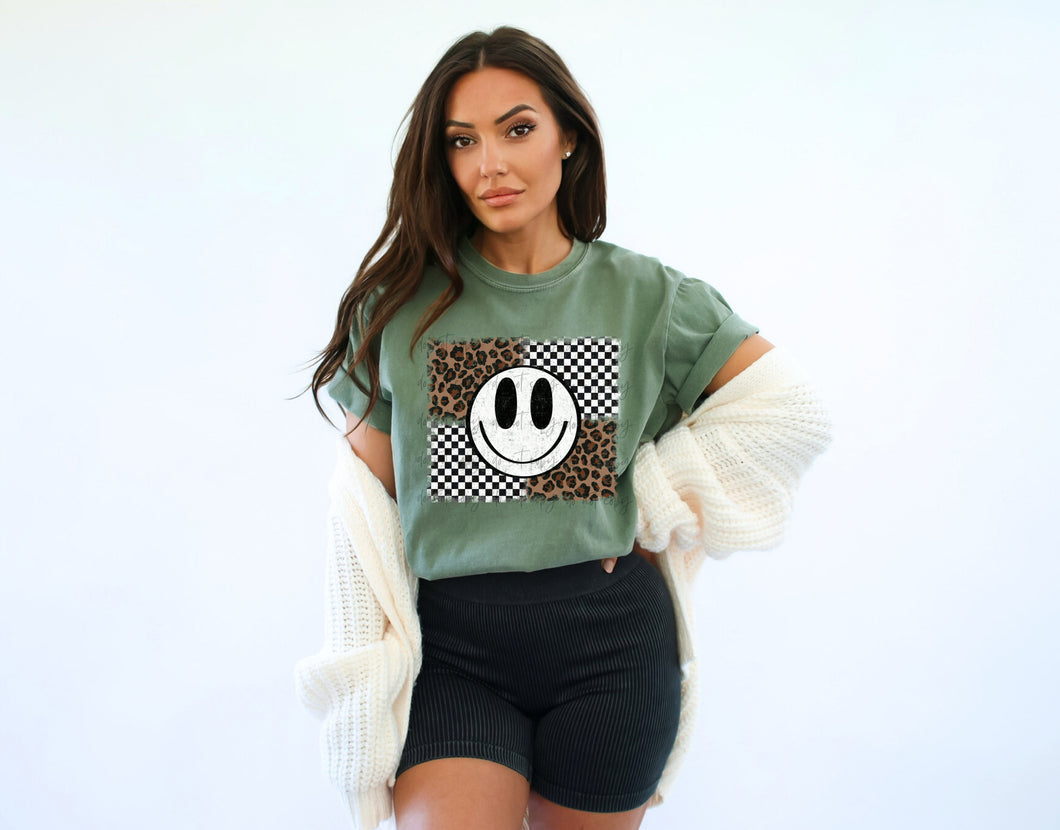 Leopard Checker Block Happy TRANSFER SCAR NOV 25