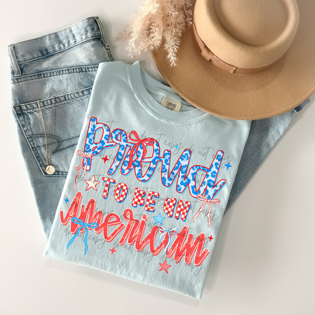 Proud To Be An American Bow TRANSFER SCAR MAY 25