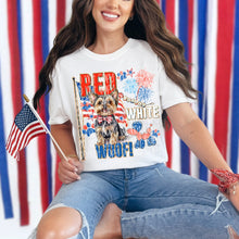 Load image into Gallery viewer, Red White Woof Dropdown TRANSFER SSD JUNE 25
