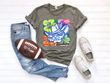 Load image into Gallery viewer, White Groovy Floral Mascots Dropdown TRANSFER SCG MAY
