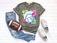 Load image into Gallery viewer, White Groovy Floral Mascots Dropdown TRANSFER SCG MAY
