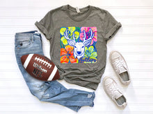 Load image into Gallery viewer, White Groovy Floral Mascots Dropdown TRANSFER SCG MAY
