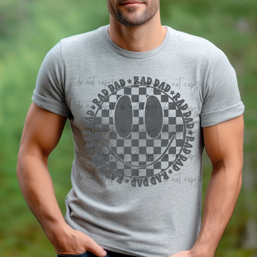 Rad Dad Checker Happy TRANSFER SCAR MAY 25