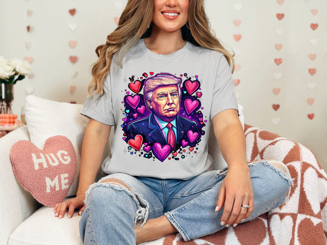 Trump With Bubble Hearts TRANSFER SSD DEC 24