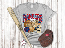 Load image into Gallery viewer, Vintage Baseball Collage Star Eyes Dropdown TRANSFER SAV FEB 25

