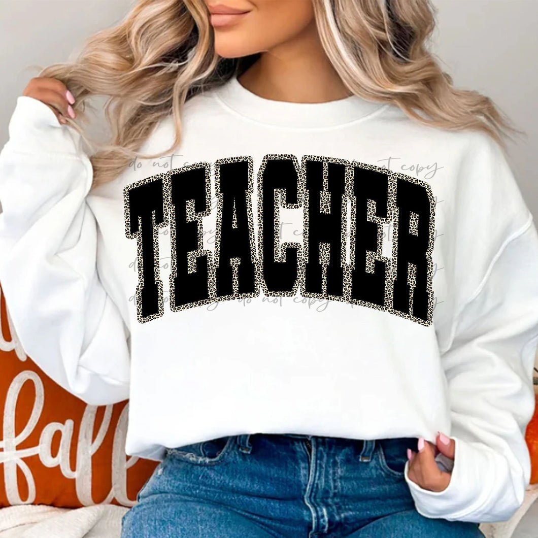 Teacher Leopard BLK TRANSFER