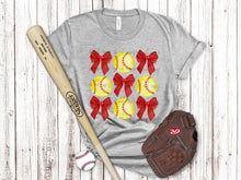 Load image into Gallery viewer, Softball Bow Collage Dropdown TRANSFER
