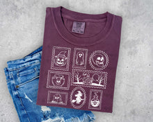 Load image into Gallery viewer, Halloween Stamp Collage Color Dropdown TRANSFER SCAR AUG 25
