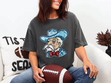 Load image into Gallery viewer, Faux Sequin Football Mascot Dropdown TRANSFER SY JAN 26
