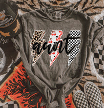 Load image into Gallery viewer, Leopard Cherry Checker Bolt Title Dropdown TRANSFER

