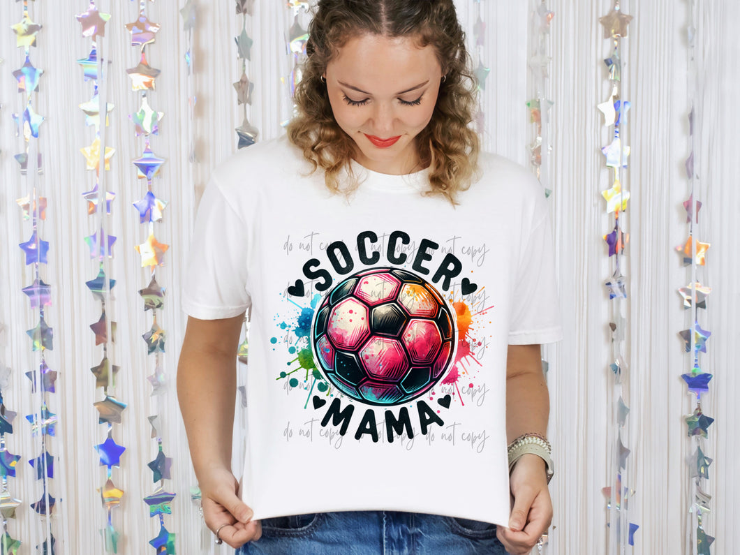 Colorful Soccer Mama TRANSFER