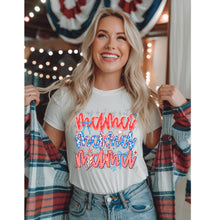 Load image into Gallery viewer, Red White Blue Mama + Mini Stacked Bow Dropdown TRANSFER SCAR MAY 25
