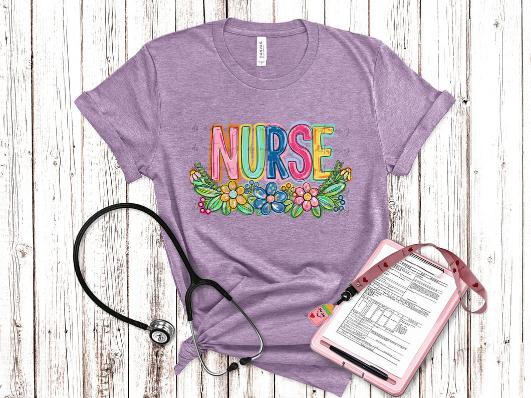 Spring Floral Nurse TRANSFER